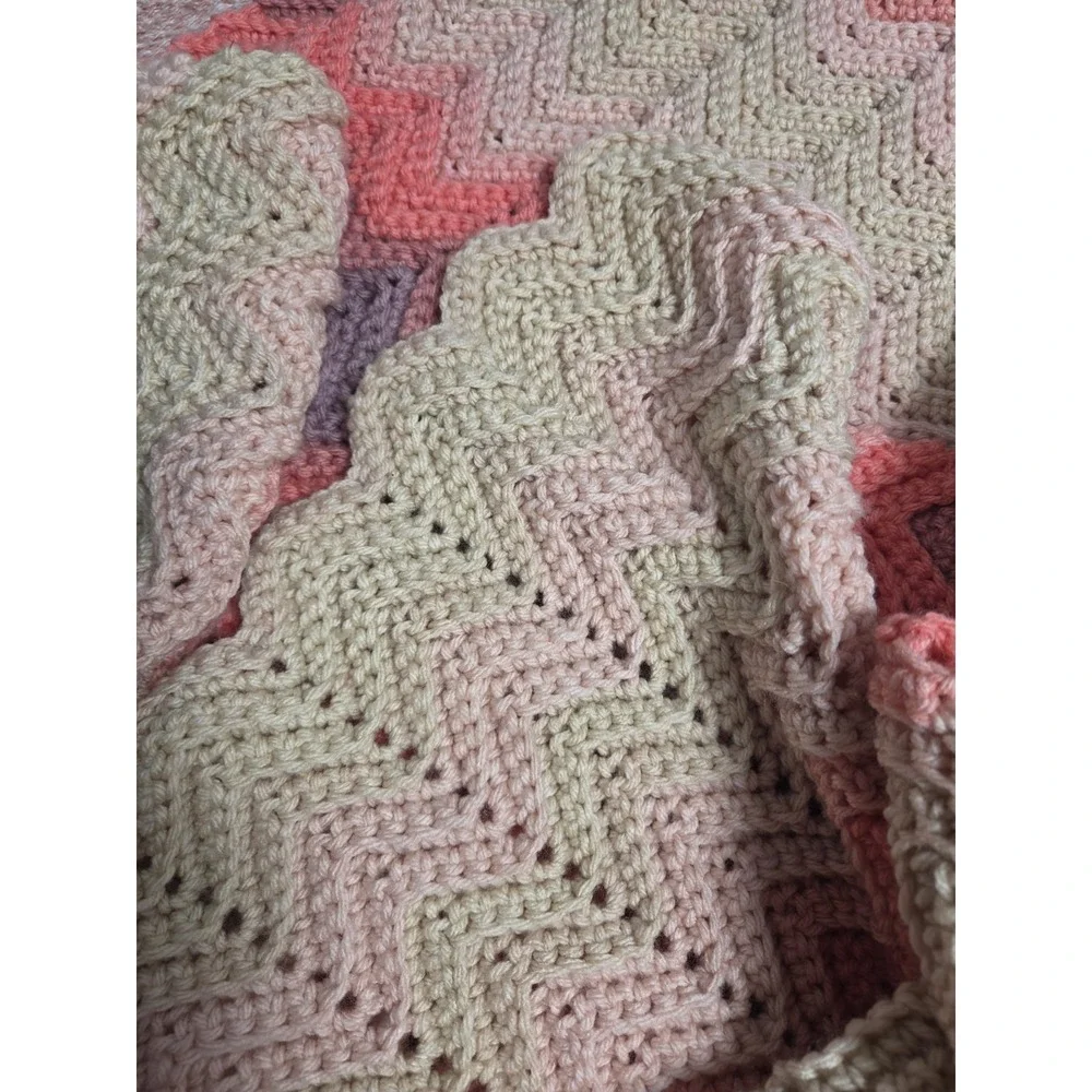 handmade crochet afghan / throw blanket